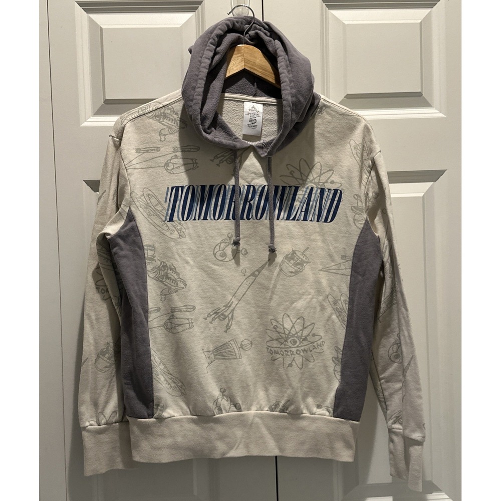 Disney Magic Kingdom Tomorrowland Hoodie Sweatshirt Pullover Lightweight Small